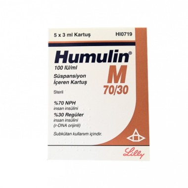 Humulin M 70/30 (Cart) Eli Lilly
